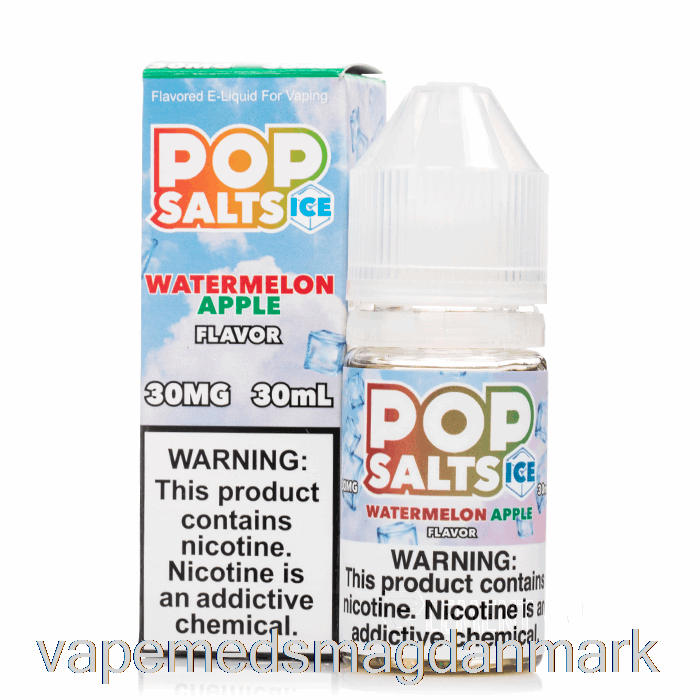 Vape Med Smag Er Vandmelon æble - Popsalte - 30ml 50mg